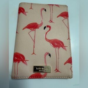 Kate Spade Pink Flamingo Passport Holder